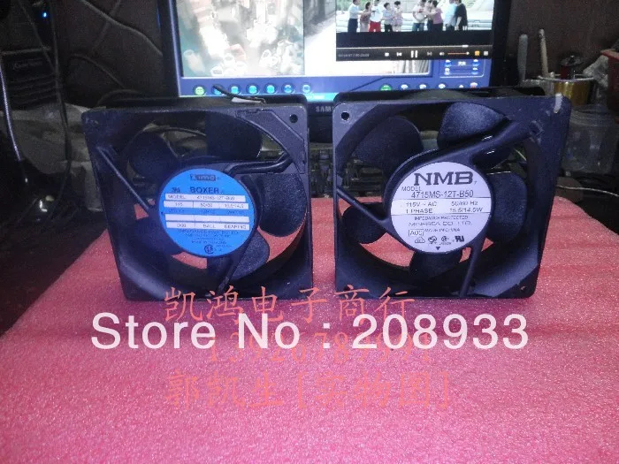 

For Original / NMB 4715MS-12T-B50 AC115V 15.5/14.5W 12cm fan+cooling fan