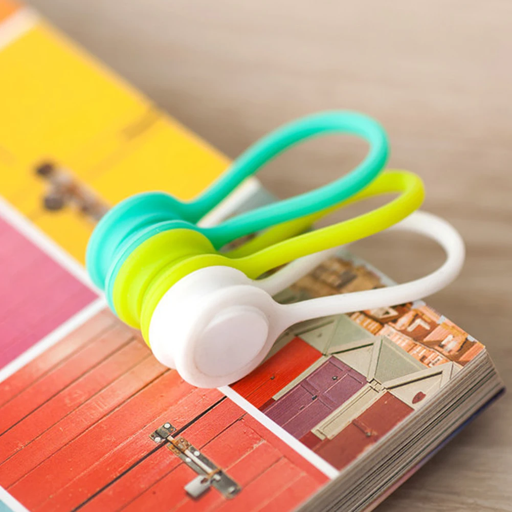 

3pcs/lot New Arrival Magnetic Earphone Winder Cable Cord Organizer Holder For Iphone For phone Mp5 Cable Cord Wrap Organizer