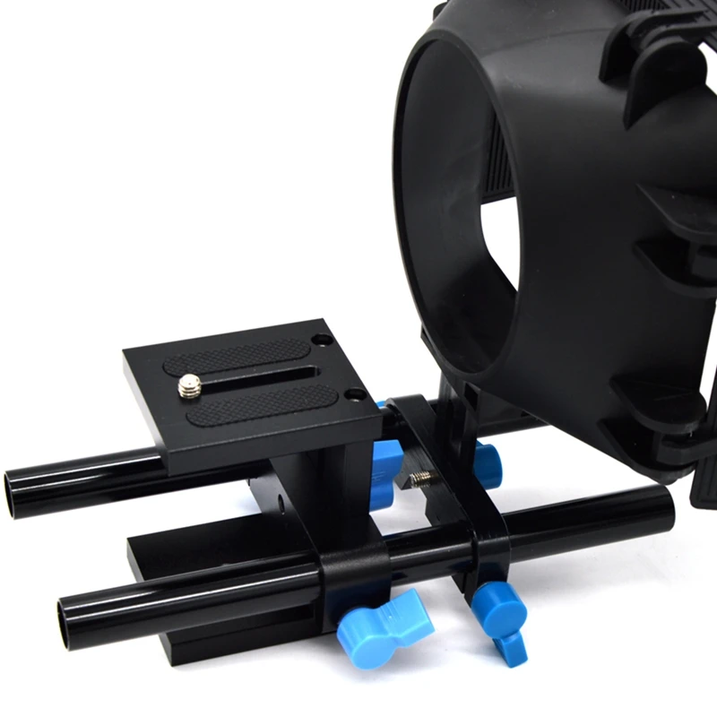 

15Mm Rail Rod Support System Baseplate Mount For Dslr Follow Focus Rig 5D2 5D3