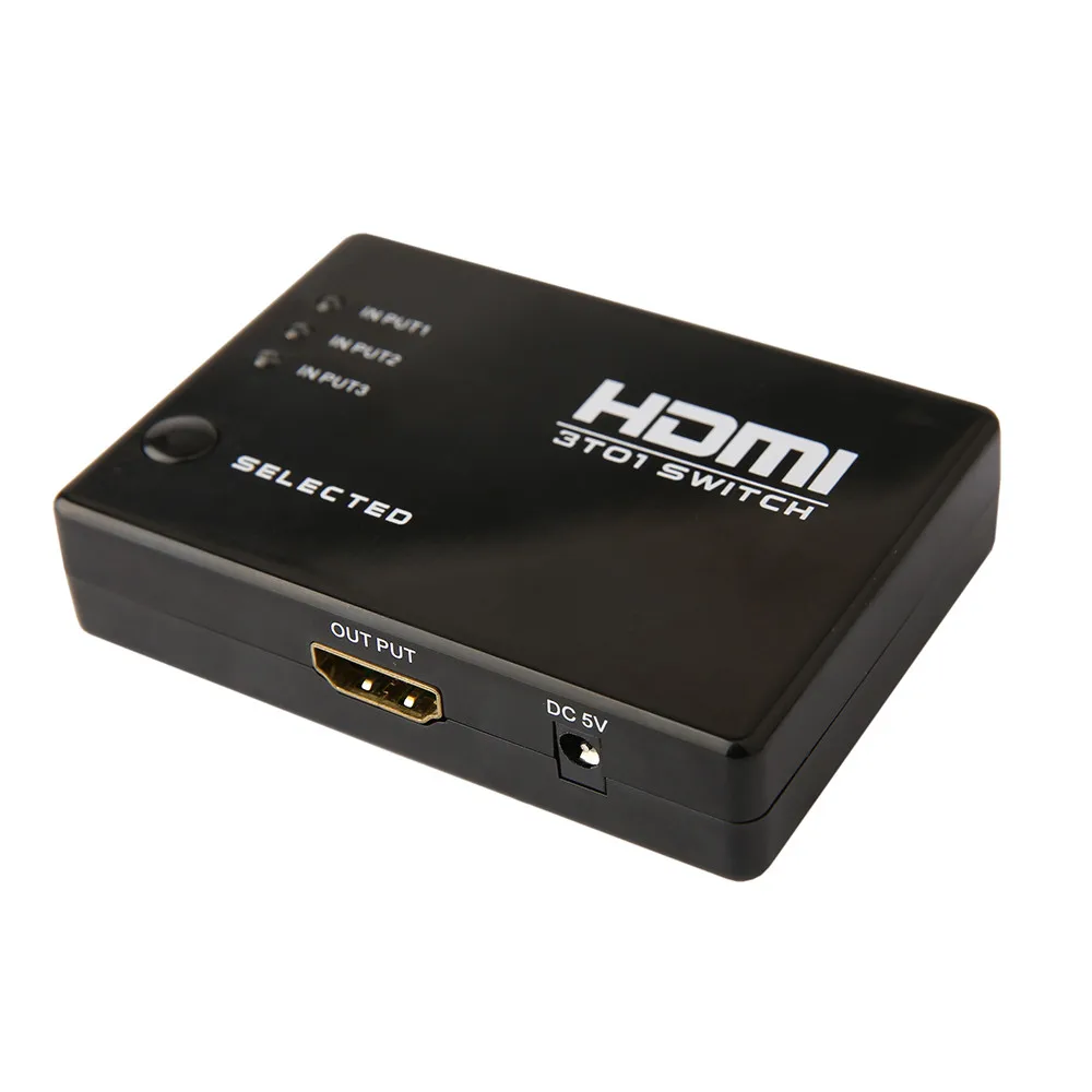 RobotSky HDMI коммутатор 3 порта 1080P видео HDMI переключатель сплиттер ИК пульт дистанционного управления для HDTV PS3 DVD высокое качество