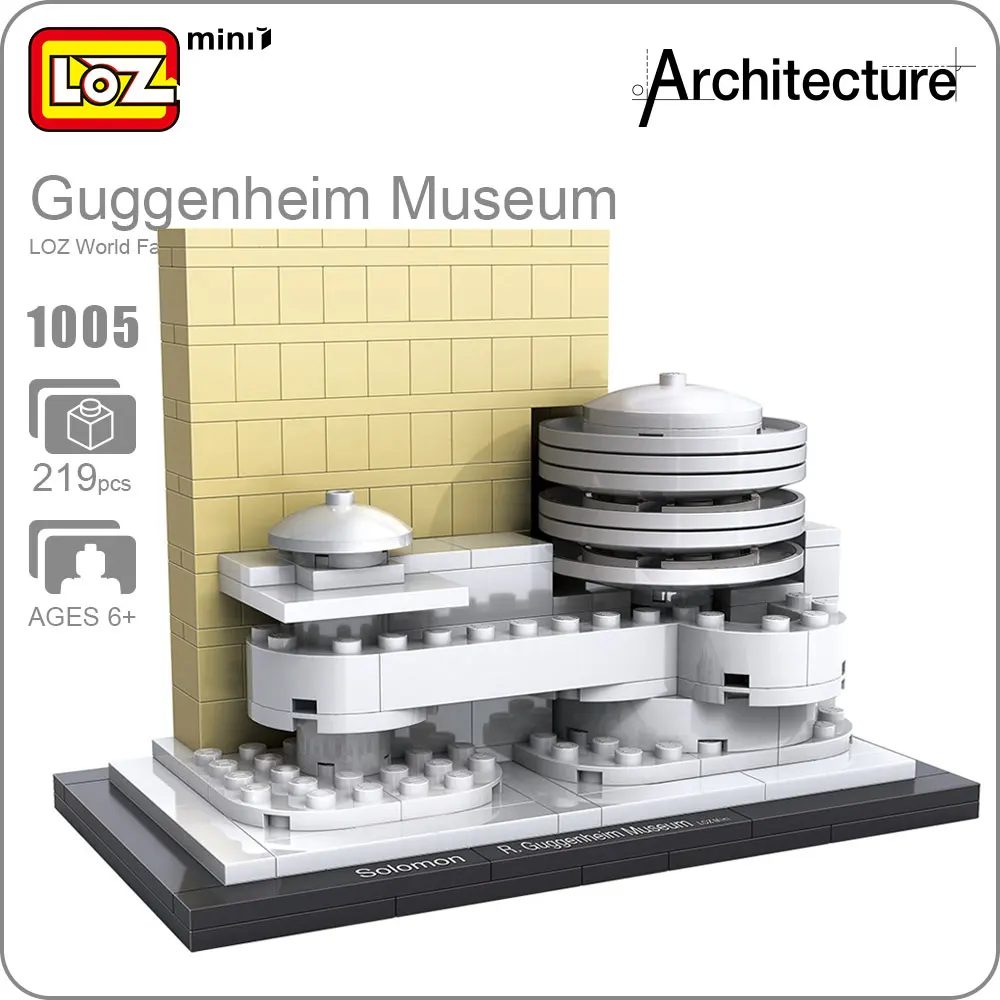 

LOZ ideas Mini Block Guggenheim Museum World Famous Architecture Series DIY Educational Blocks Funny Model Bircks Building 1005