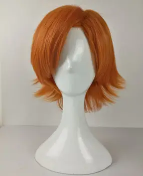 

RWBY Nora Valkyrie Wigs Orange Tilt Up Hair Cosplay Wig + Wig Cap