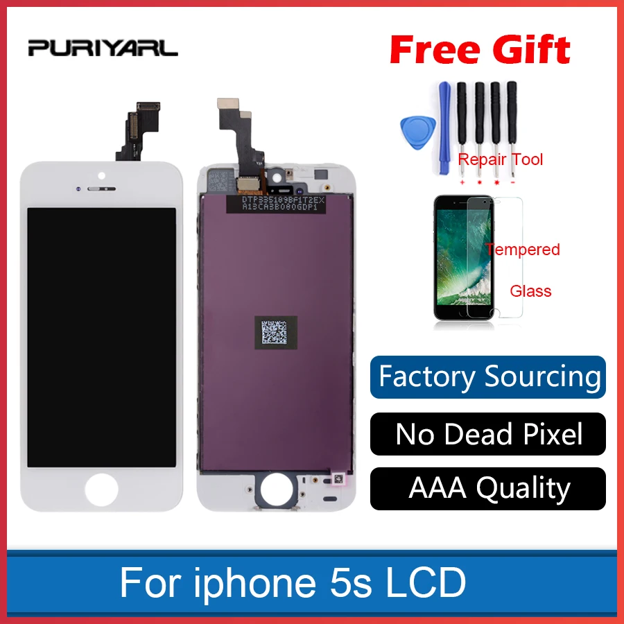 

Tianma A+++ Quality For iPhone 5s LCD Display With Touch Screen Digitizer Assembly for iPhone 5S LCD Screen Free Shipping