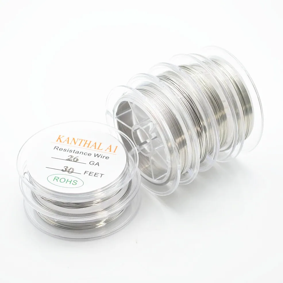 Original 10m/roll Kanthal A1 Wire Resistance Wire 20/22/24/26/28 AWG Gauge Heating Wires RDA RTA
