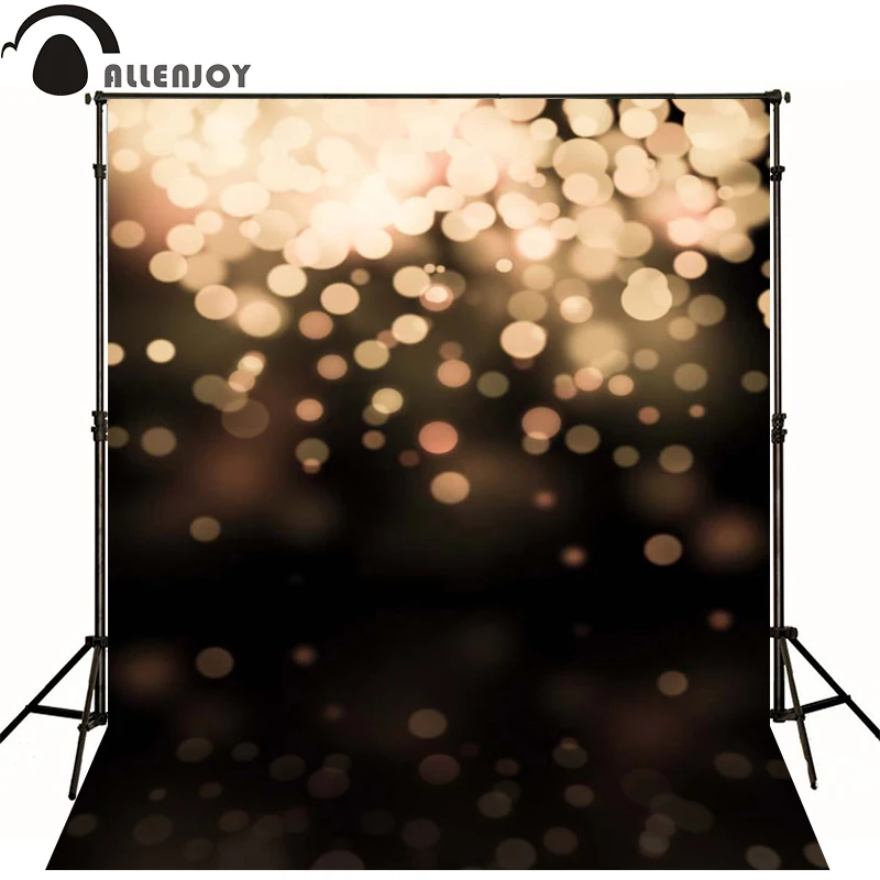 

Allenjoy Photographic background Spot black gold newborn vinyl backdrops lovely princess interesting camera fotografica