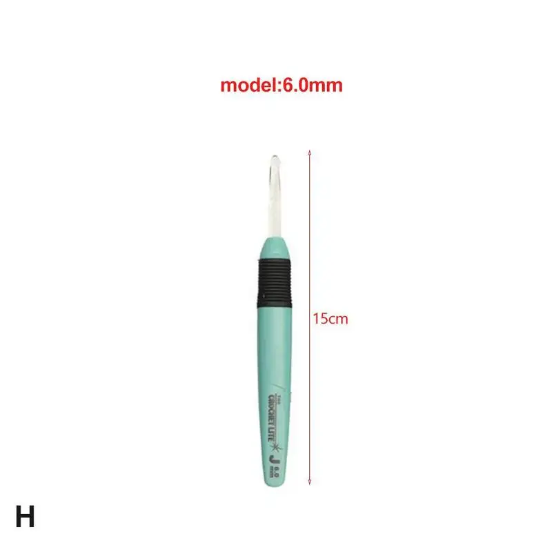 Светодиодный вязальные крючки комплект светильник на Вязание иглы ткань швейные инструменты ремесло - Цвет: 6mm
