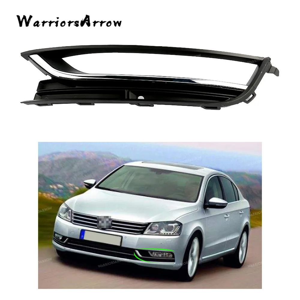 

WarriorsArrow Front Left Lower Side Fog Light lamp Grill Cover Cap For Volkswagen Passat 2011-2015 US B7 56D853665 561853665