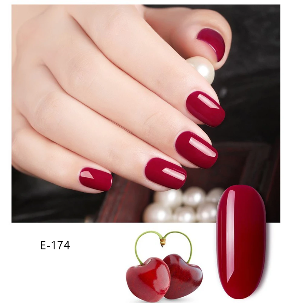Серия красное вино 7,3 мл/15 мл УФ гель лак для ногтей светодиодный цветной гель для ногтей Полупостоянный гель лак для ногтей