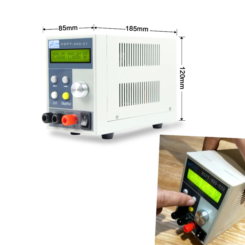  HSPY 400V 1A 4-digits DC Lab Switching Power Supply Laboratory Adjustable 0.01V 0.001A Programmable