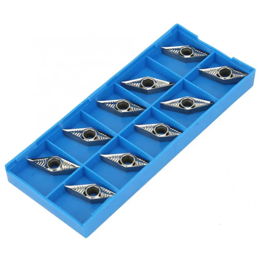 

Turning Knife Knife Lathe 10Pcs VCGT160404- Carbide Insert Blade CNC Lathe Cutter Turning Tool For Aluminum Copper Carbide 2019