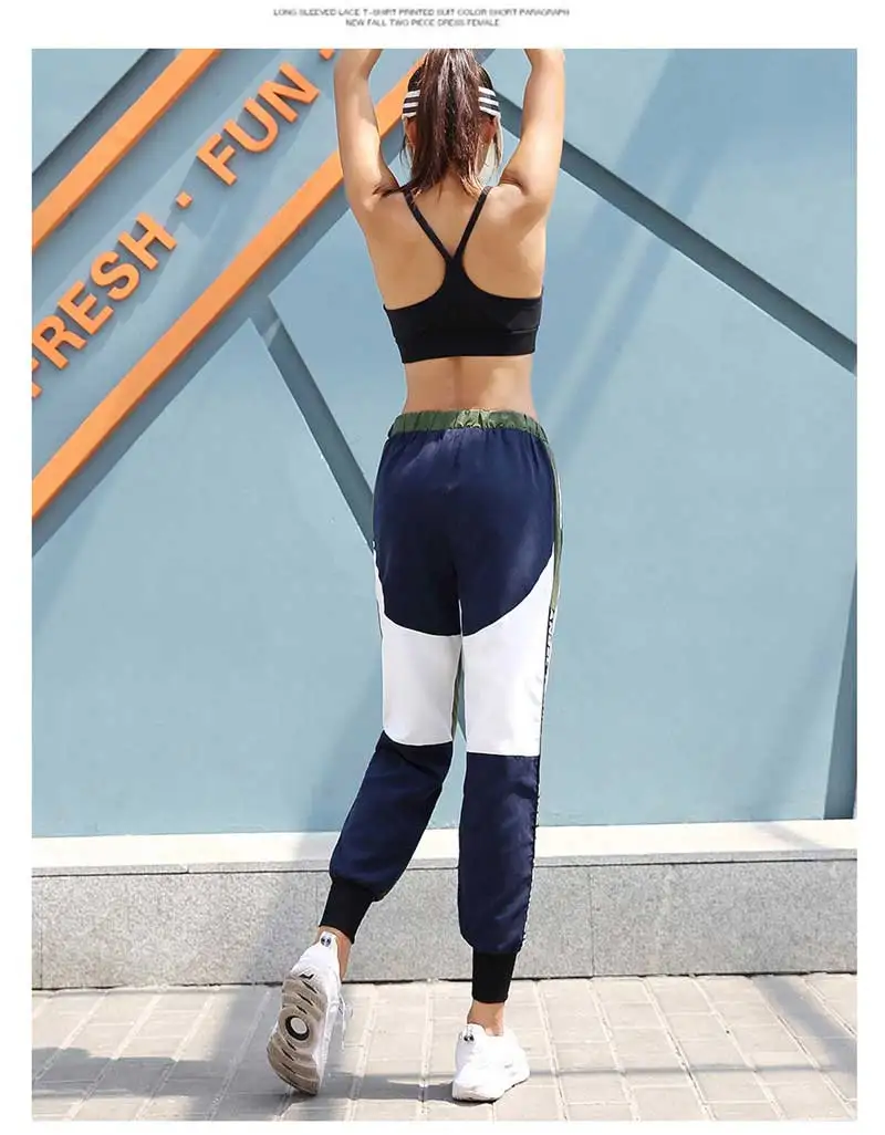 Женские длинные брюки для бега йоги, тренировки, спортивные штаны для фитнеса, спортзала, пешего туризма, одежда с высокой талией, женские брюки K1892