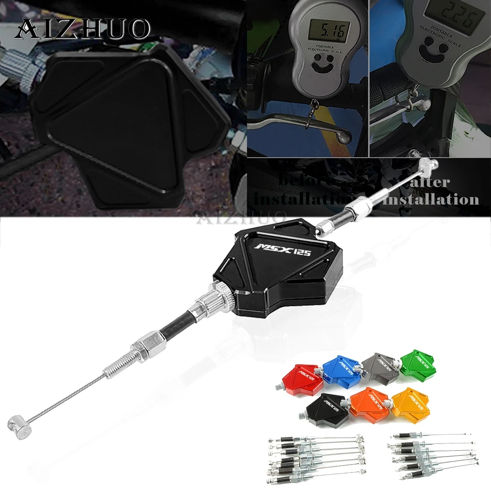 Motorcycle Accessories CNC Aluminum Stunt Clutch Lever Easy Pull Cable