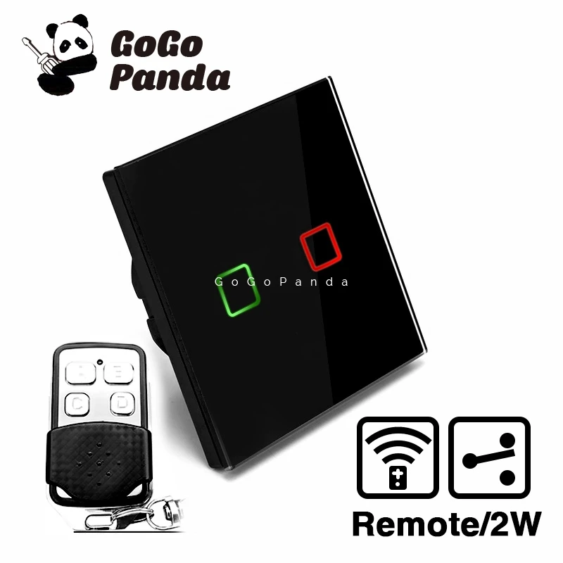 

UK Standard 2 Way Remote Control Touch on/off Switch Wall Light Controller Smart Home Automation 1 Gang 2-Gang 3-Gang