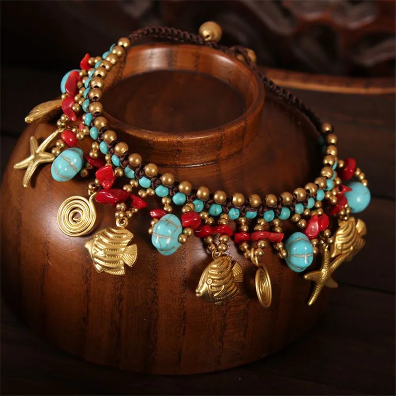 

ethnic bracelet stone Cuff Bangles for Women Jewelry Top Stone Bracelets & Bangles Pulseras Ethnic Jewelry Wrap Shell Star Charm