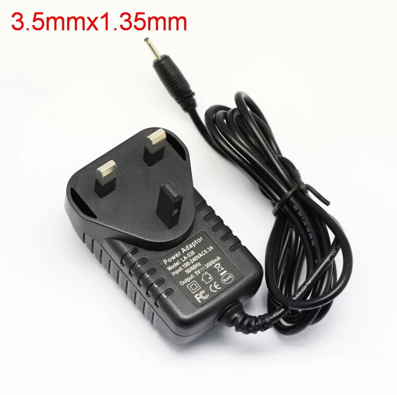 

1pcs High Quality AC DC 5V 3A Power Supply adapter Charger with IC version Adaptor UK Plug 3.5mm x 1.35mm