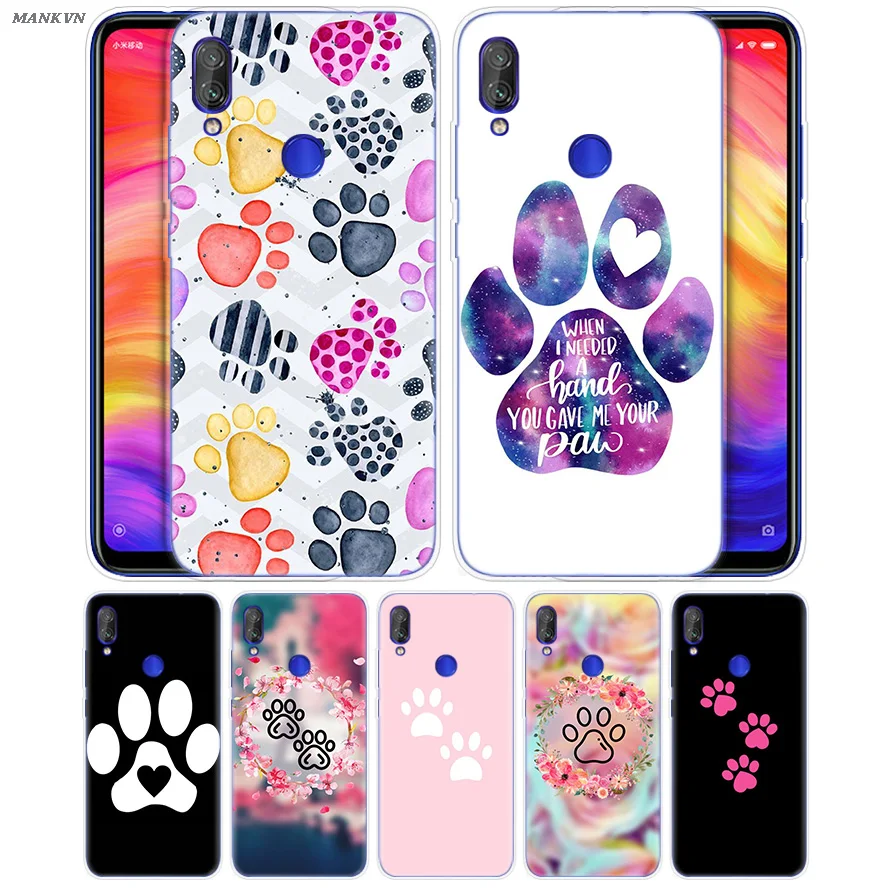 

Dog Paw Cartoon Case for Redmi 7 6 6A S2 GO Note 7 6 5 4 4X Xiaomi MI 9 8 A2 A1 Mix 3 5G Play Poco F1 Lite Pro Back Shell Capa
