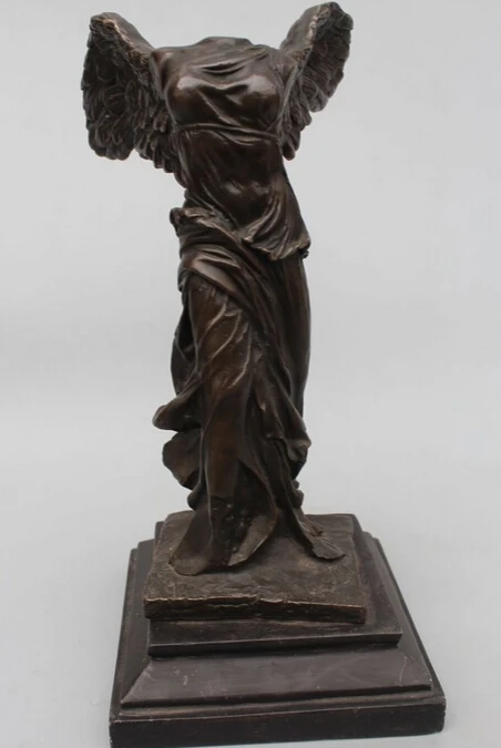 

xd 002336 11"Western Art sculpture Bronze Marble Acephalous Belle Angell sculpture Statue