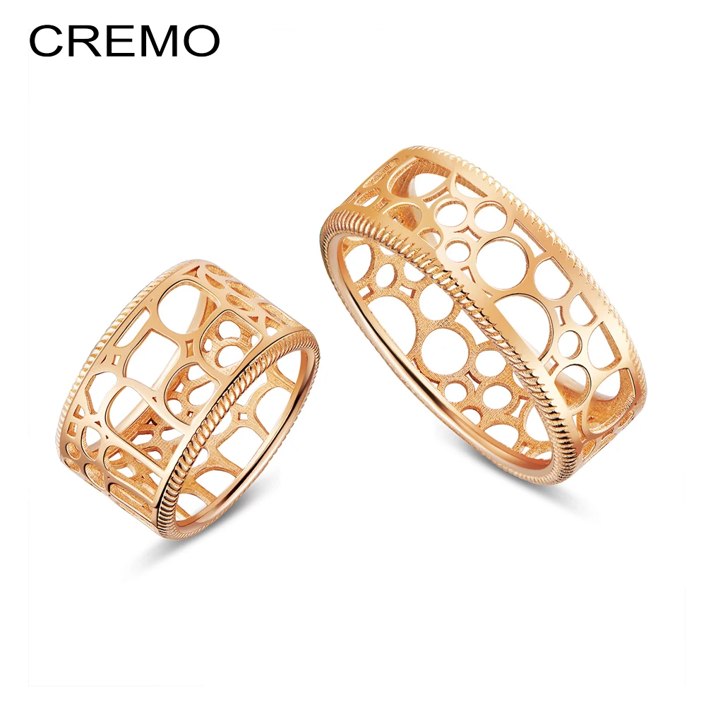 

Cremo Eternal Ring Valentine's Day Gift Women Copper Finger Cuff Ring Female Argent Reversible Leather Rings Cocktail Jewelry