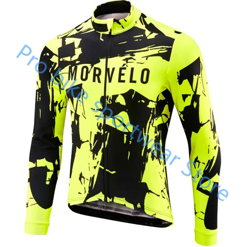 Morvelo гонки Велосипедный спорт Mountain Pro team Велоспорт Джерси весна и осень с длинным рукавом велосипед Костюмы Ropa Ciclismo Hombre - Цвет: cycling jersey 08
