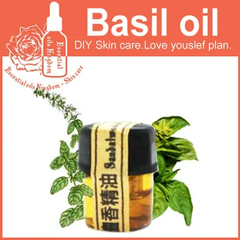 

100% pure plant essential oils Egypt imports basil oil 2ml Migraine headache Menstrual flow