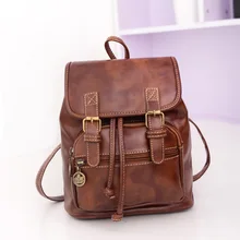 Women Backpack vintage leather school bag hot sale women famous designer small shoulder bags Top handle Backpacks Herald Fashion