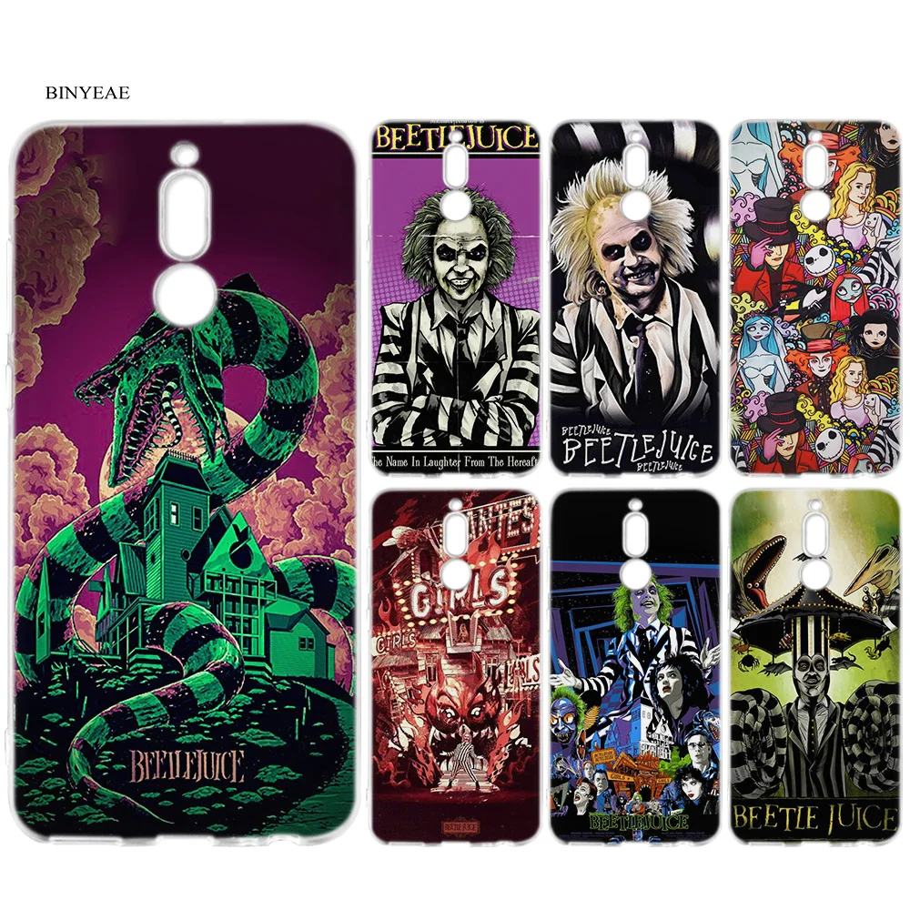 

Case for Huawei Mate 20 Honor 9 10 8X 8C Nova 3i 4 Lite Pro P Smart Y6 Y9 Prime 2018 Beetlejuice Vintage Cartoon Silicone Cover