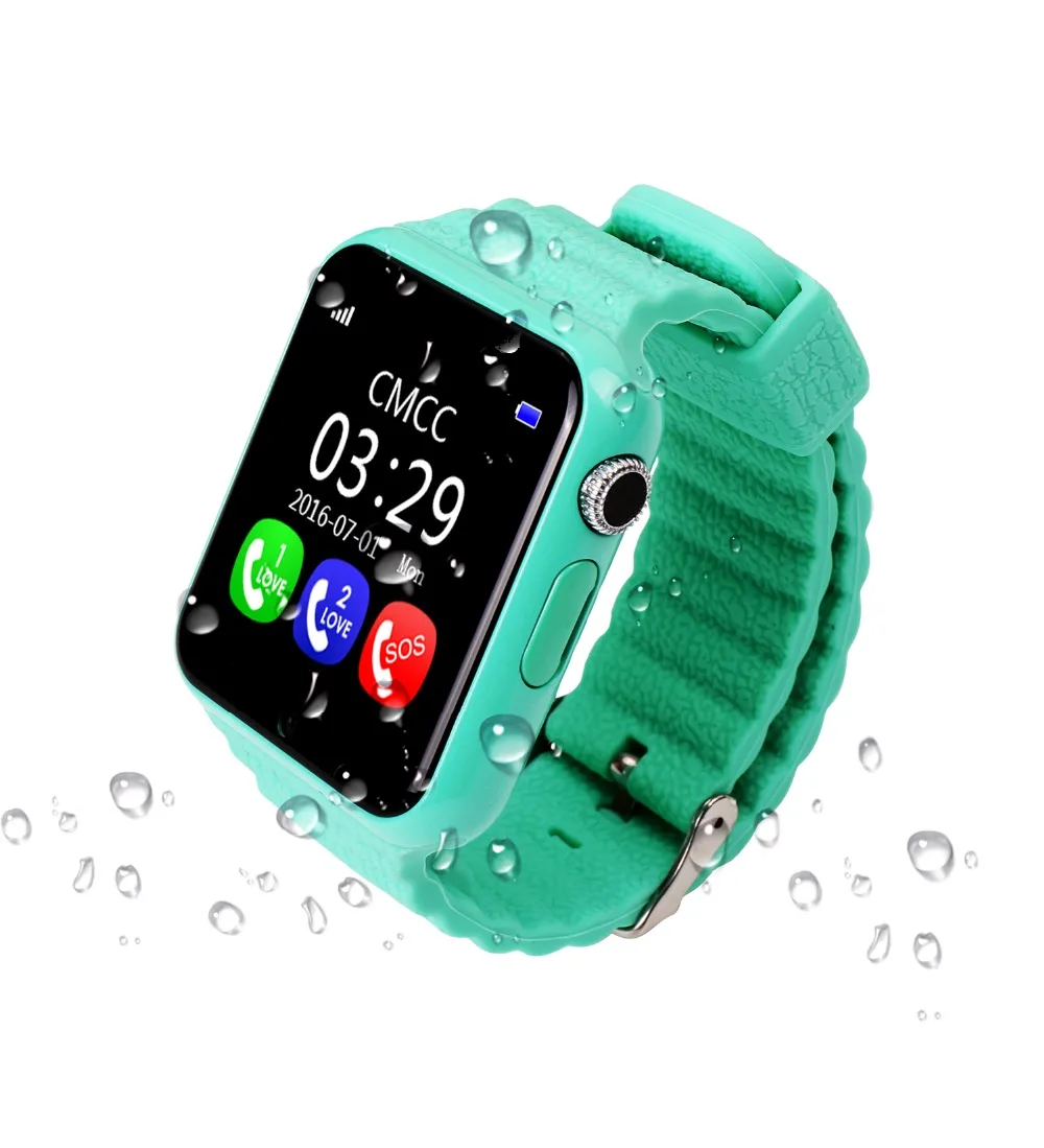 Children Security Anti Lost GPS Tracker V7K smart watch SIM /TF With camera Kids gift SOS Emergency For Iphone&Android PK Q90
