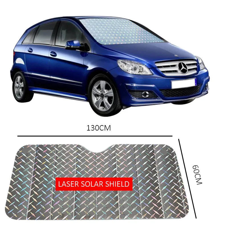 

Dropshipping Car Reflective Anti-radiation Sunscreen Insulation Sun Visor Auto Summer Sun Protection Heat Decor Accessories