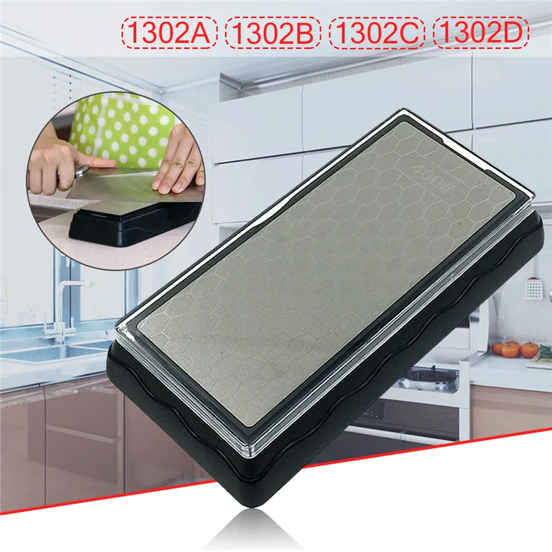 

Double-Side Sharpener Diamond Whetstone Knife Sharpening Stone Kitchen Grit Chef Knife Grinding Tool 400/600/1000/1200 Grit