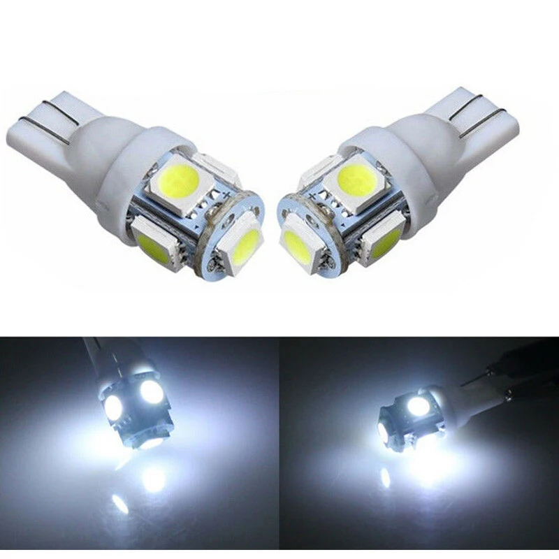 Запасные Автомобильные фары аксессуары 20 шт. T10 5050 5-SMD белые Внутренние