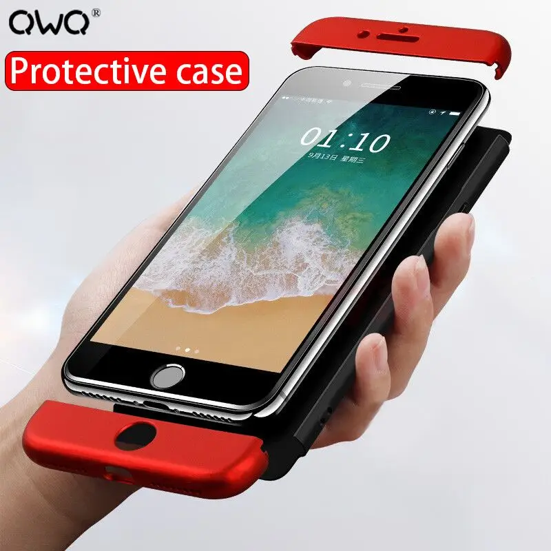 

Luxury Shockproof Case For iPhone 5 5S SE Case 7 8 Plus Protective Cover For iPhone X 6 6S Plus Hard PC Plastic Back Cover Bag