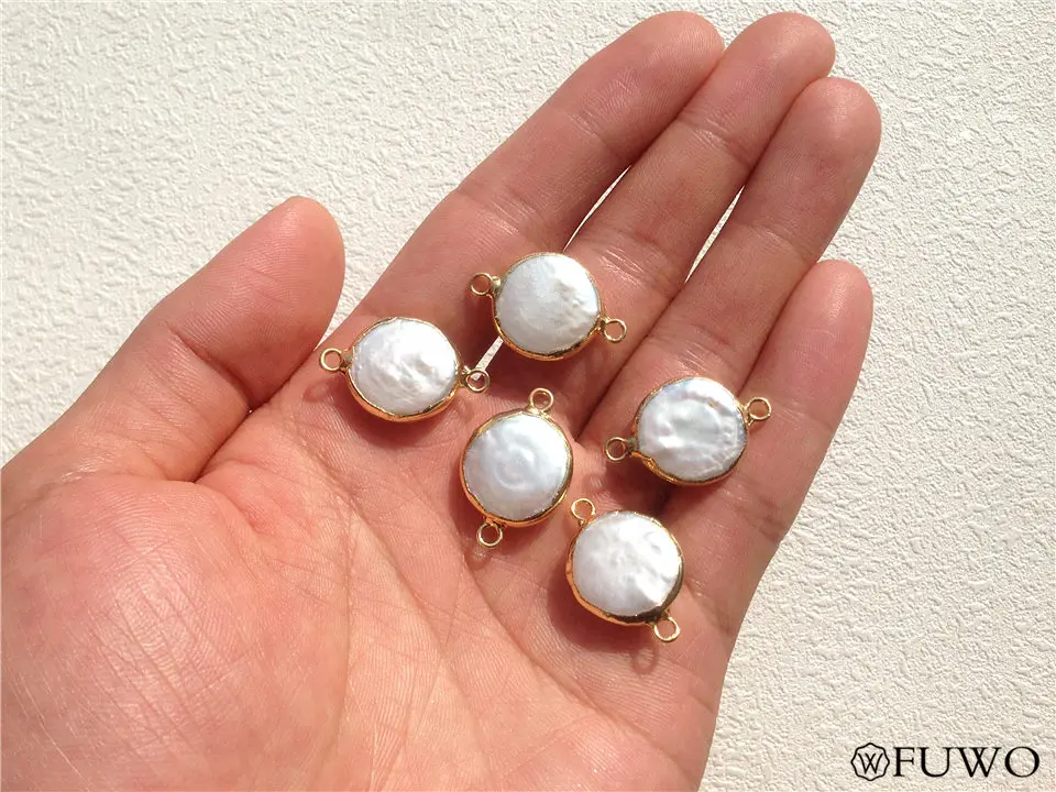 Natural Freshwater Pearl Connector 9