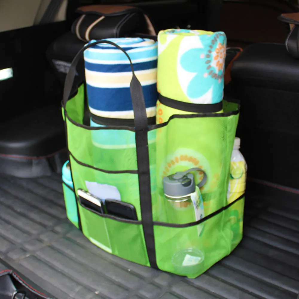 Портативная быстросохнущая Сумка-тоут с 7 карманами, Несессер для туалетных принадлежностей, сетчатая сумка, сумки для пикника, походов на открытом воздухе