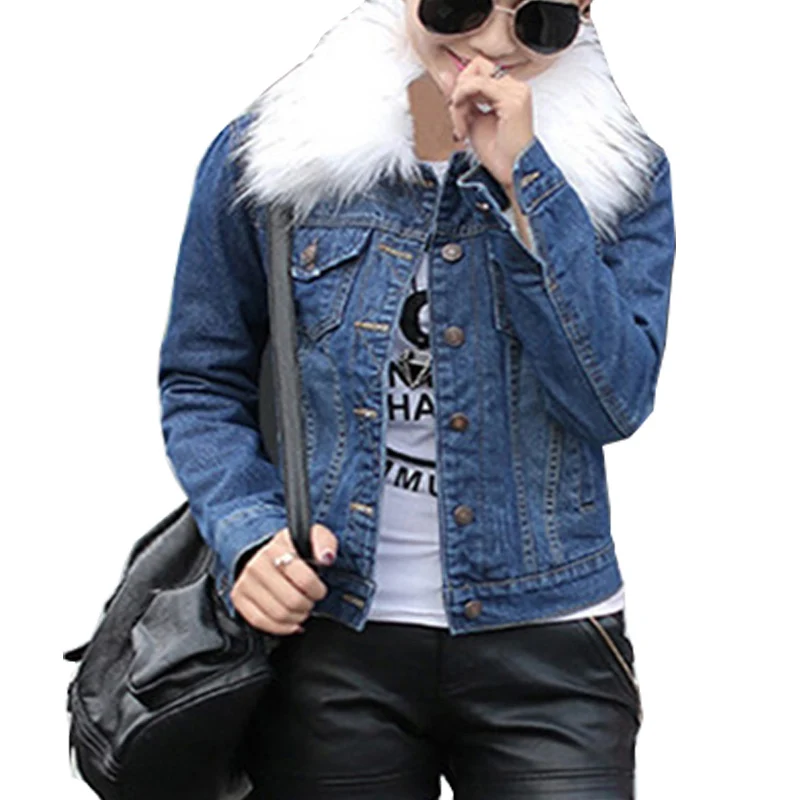 

xsml Women Basic Coats Autumn Denim hole Jackets Vintage frayed Cashmere Female Jeans Coat Casual Outwear Cotton Light Washed