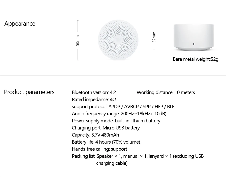 Xiaomi Mijia Bluetooth динамик AI управление беспроводной портативный мини Bluetooth динамик стерео бас с микрофоном HD качество вызова