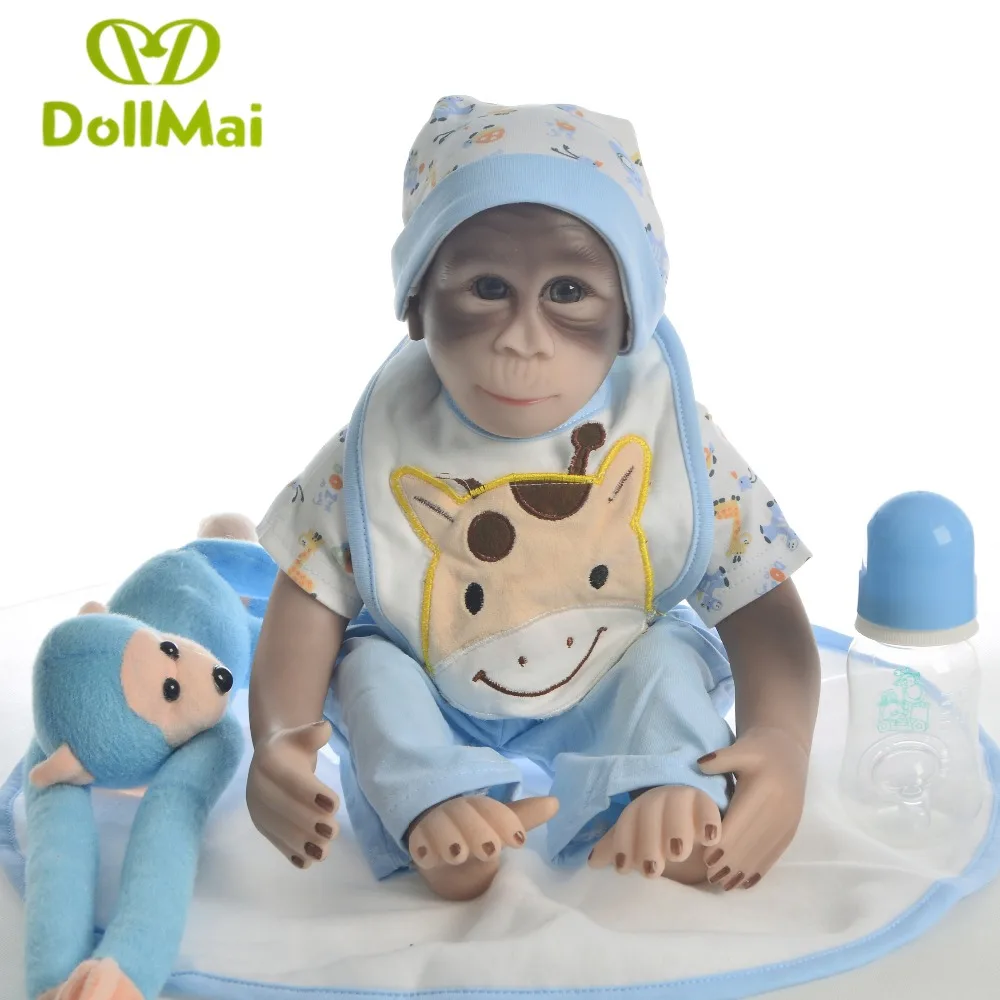 16 " lebensecht weich Silikon Vinyl Reborn Baby Affe Junge Spielzeug Geschenk