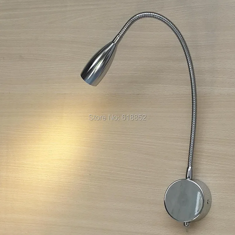 Topoch 2x LED Reading Lamp for Bed with Switch On/Off Hard Wired