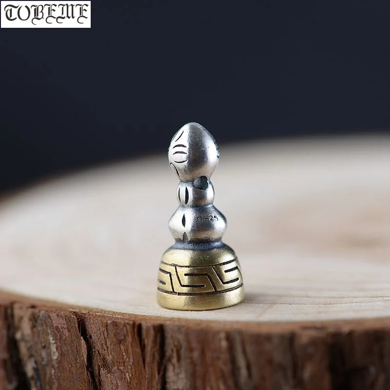 

Handmade 925 Silver Tibetan Dorje Seal Pure Silver Buddhist Mala's Amulet Buddhist Prayer Seal Bead Tibetan Seals