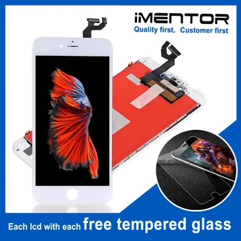 

10pcs AAA for iphone 6s plus lcd touch screen digitizer with sensor and camera holder free tempered glass 10pcs