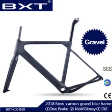 Новинка BXT карбоновая гравия рама для велосипеда aero Road или MTB рама 142x12 мм дисковый тормоз Велокросс карбоновая рама для велосипеда