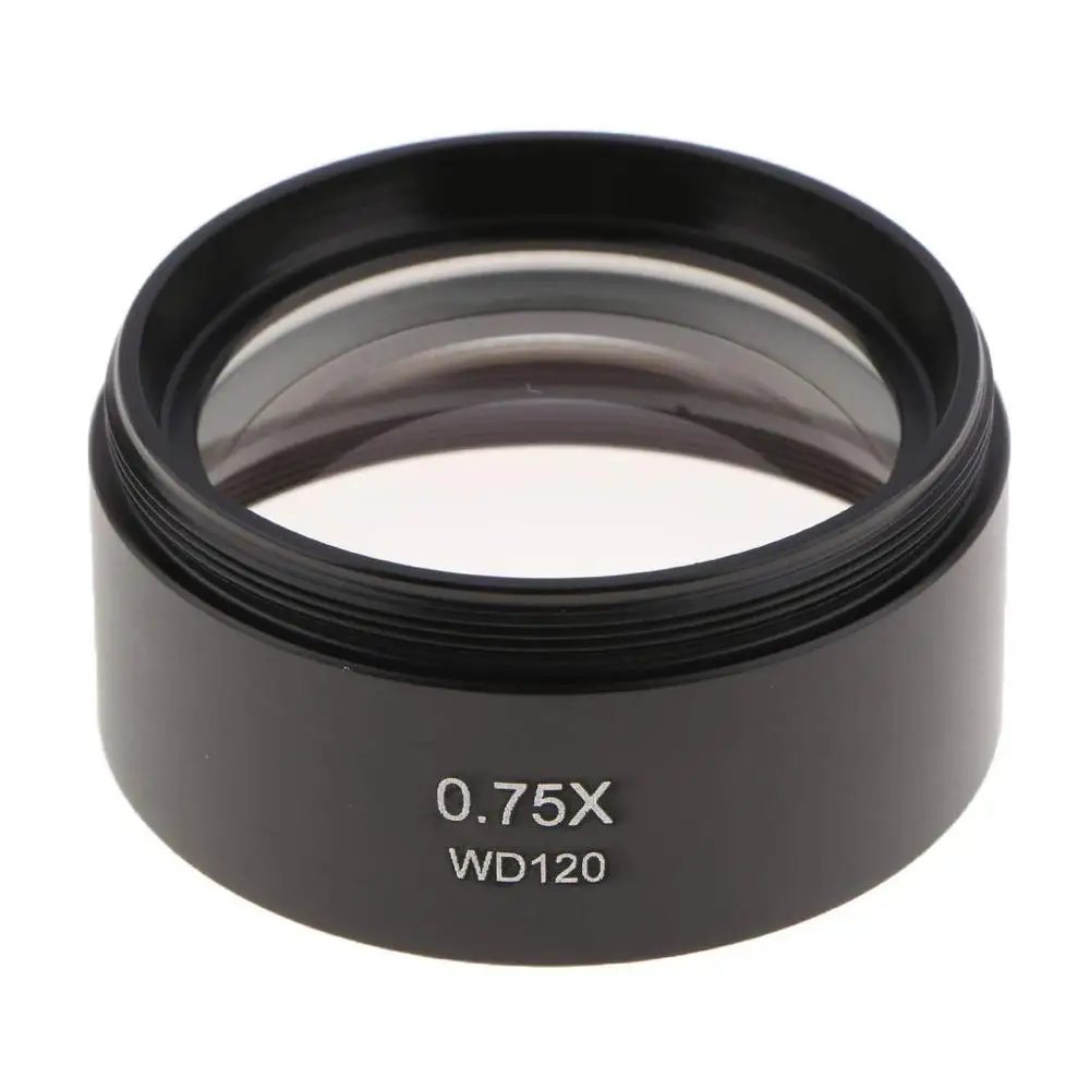 

0.75x Auxiliary Barlow Objective Lens 48mm Thread Mount for Stereo Microscope