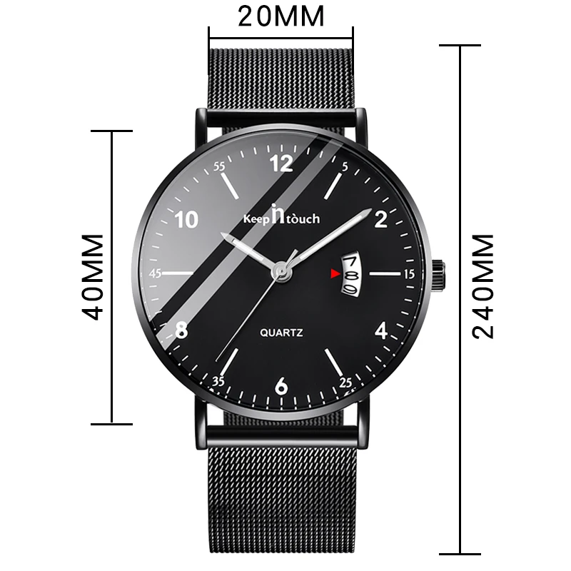 KEEP IN TOUCH Top Brand Mens Watches Quartz Luxury Fashion Military Men Watch Waterproof Sport Wris