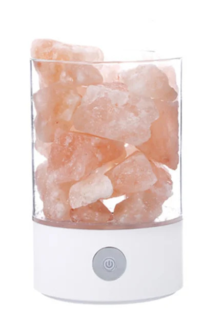 Креативный USB кристалл свет Гималайская Каменная соль лампа светодиодный спальня лава лампа красочный сон очистки воздуха ночник - Испускаемый цвет: 1