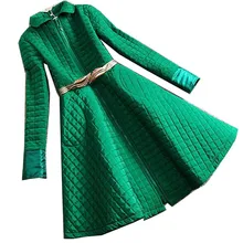 Милая женская нежная женская рельефная большая юбка Cymose женская зимняя верхняя одежда стеганая куртка длинный дизайн женская куртка с хлопковой подкладкой