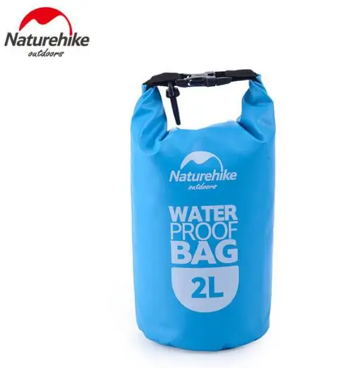 Naturehike открытый ПВХ Водонепроницаемый сухой мешок сумка для хранения рафтинг каякинга каноэ плавательным сумка 2L 5L 15 комплекты ltravel - Цвет: 2L Blue