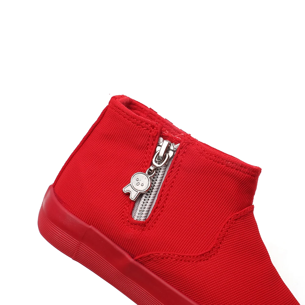 Детская холщовая Обувь Кеды темно-синие, красные, белые полоски; sapatos; ботильоны для больших мальчиков; теннисная обувь для девочек; zapato; на молнии; унисекс