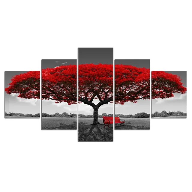 ArtSailing-5-panel-wall-art-tree-painting-Cherry-Blossoms-5-Panel-Painting-Canvas-Wall-Art-Picture.jpg_.webp_640x640 (1)