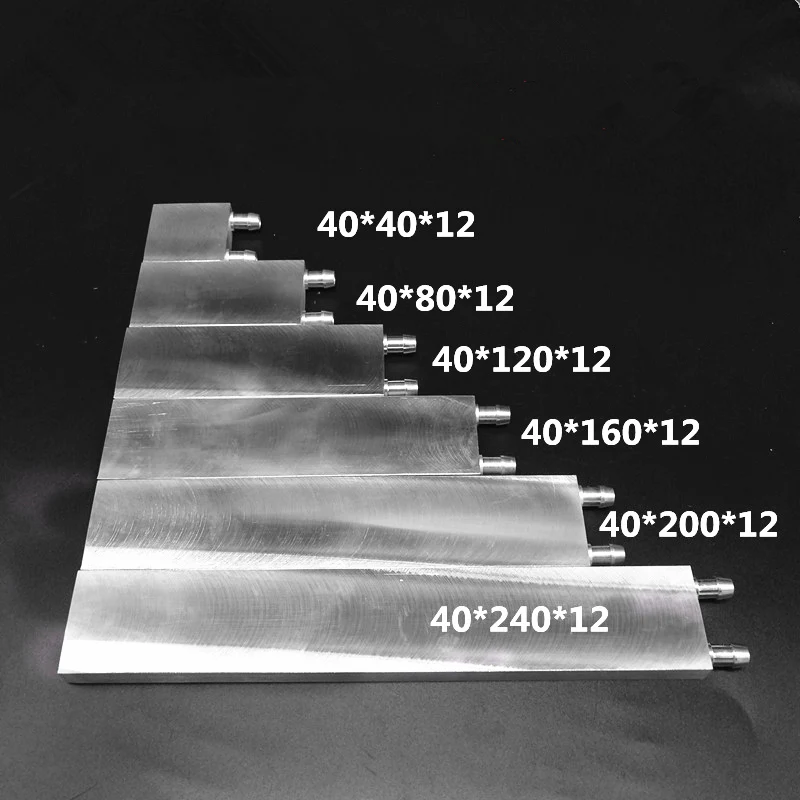 120*40*12 мм Алюминий компьютер Процессор видеокарты Пельтье водяного охлаждения теплообмена радиатор фильм рассеивать тепло раковины блок