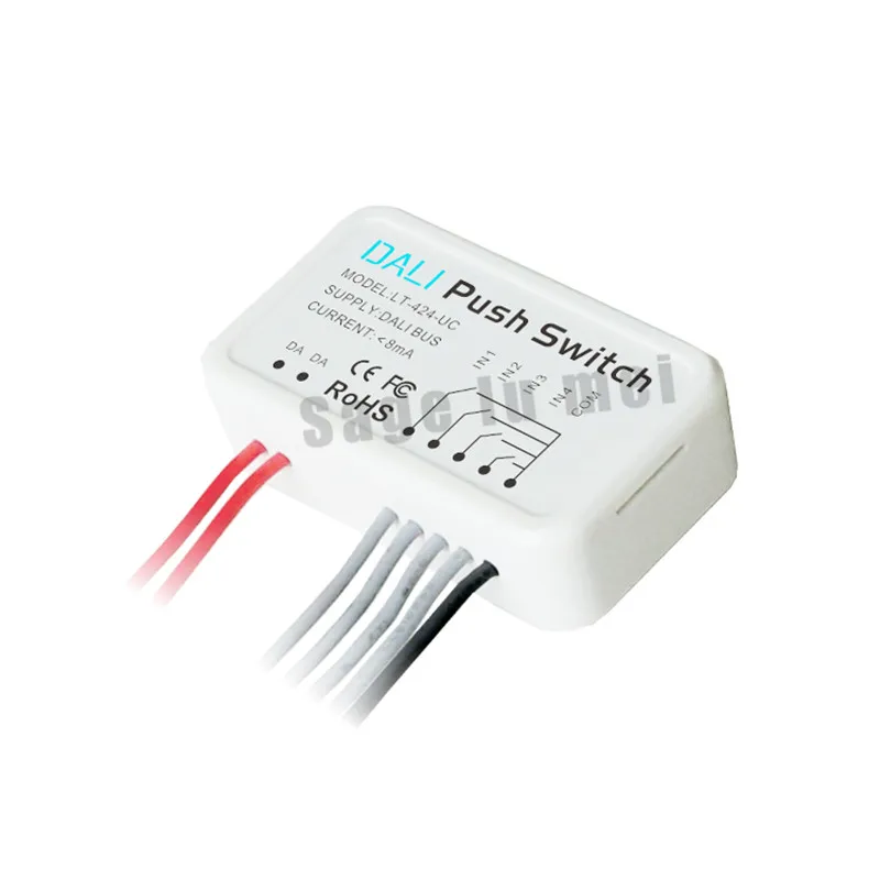 

Free shipping LTECH LT-424-UC;DALI Address Push Switch use with DALI bus power supply address mode 0-63 max 8MA Good quality