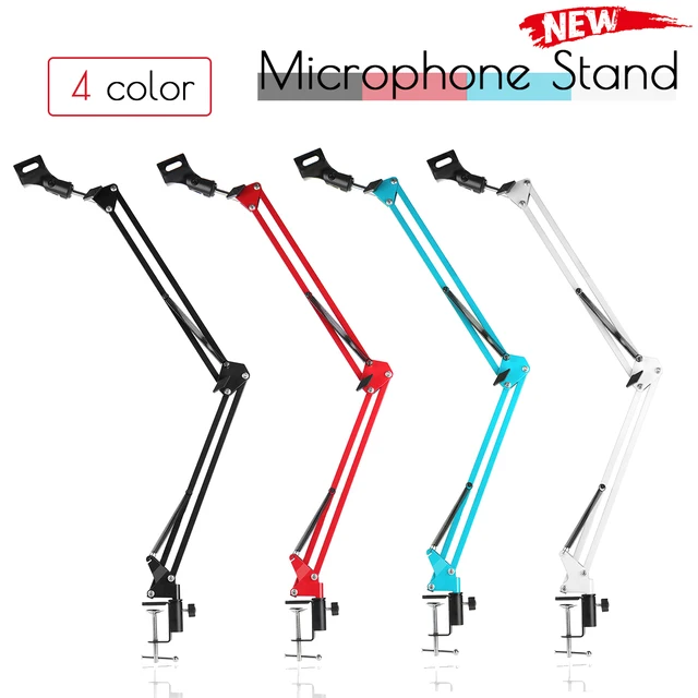 NB-35 Professional Metal Suspension Scissor Arm Adjustable Microphone Stand Holder For Mounting On PC Laptop Notebook